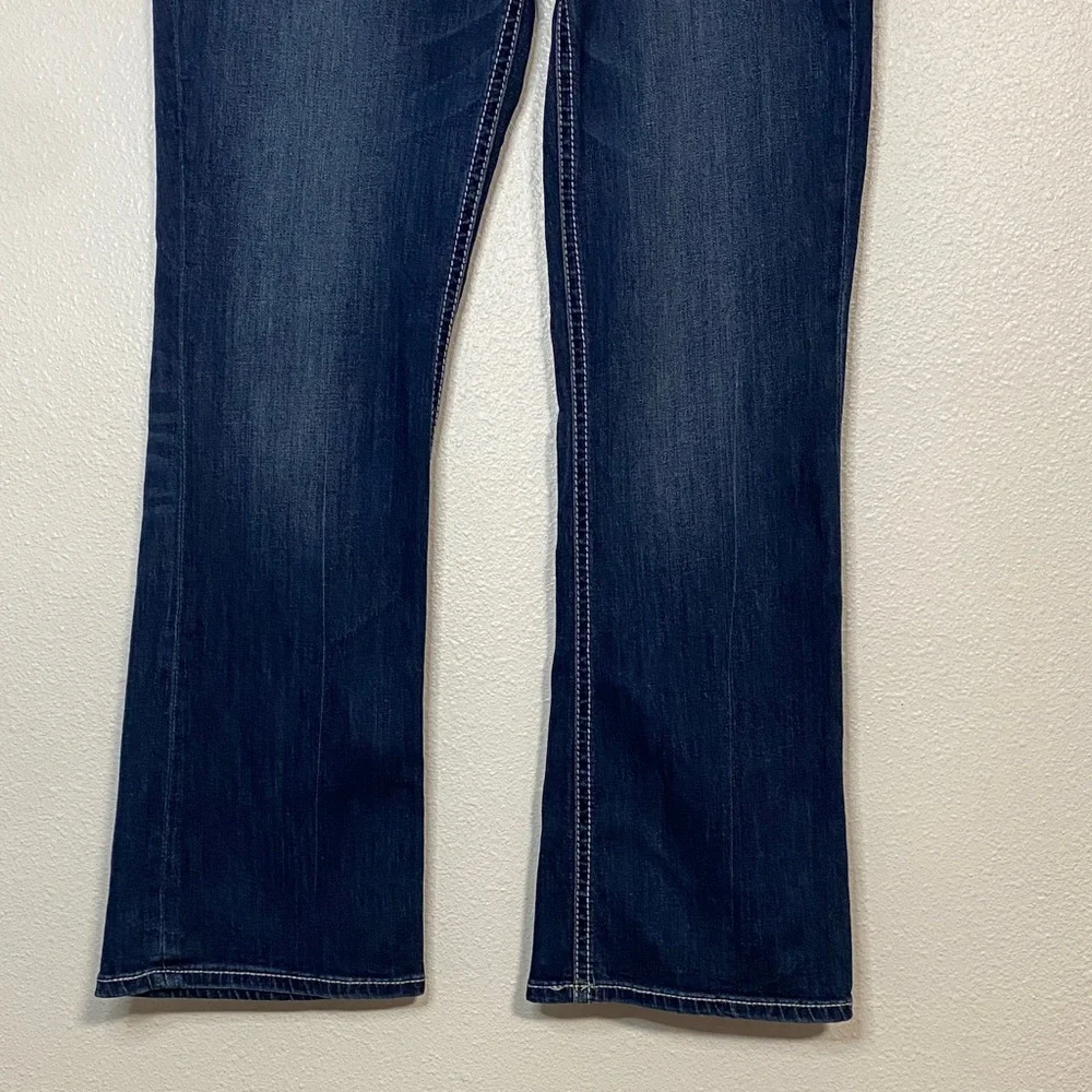 Express Women's Dark Blue Boot Cut Jeans - Picture 3 of 15